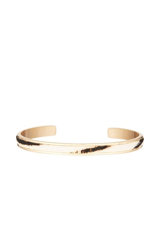 Pulseira rígida Theia Dourado e branco  