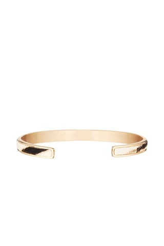Pulseira rígida Theia Dourado e branco  