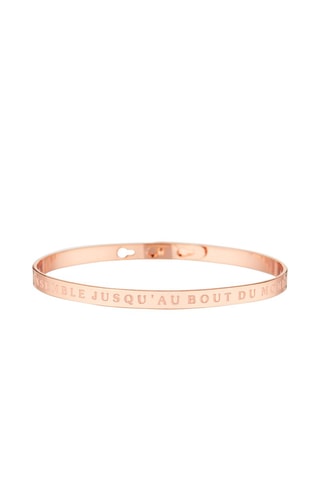 Pulseira Ensemble jusqu'au bout du monde - Dourado-rosa