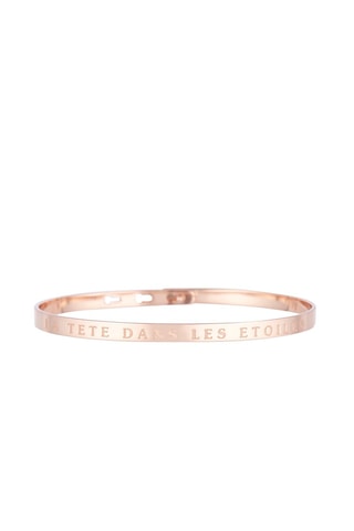 Pulseira rígida La tête dans les étoiles Dourado-rosa