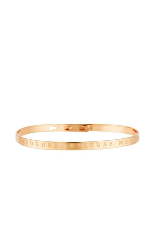 Pulseira Chiante, boudeuse, râleuse mais princesse - Dourado-rosa