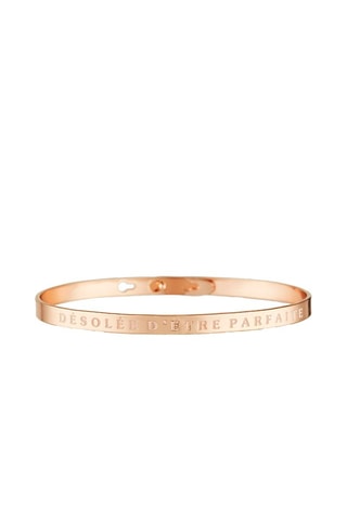 Pulseira Désolée d'être parfaite Dourado-rosa