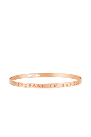 Pulseira rígida Princesse en basket   Dourado-rosa