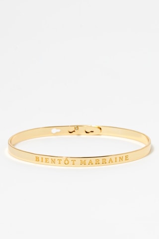 Pulseira Bientôt marraine Dourado