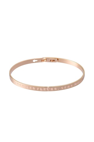 Pulseira Laisse tomber les fleurs, sers moi un mojito - Dourado-rosa