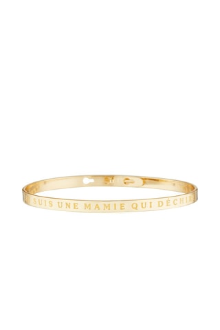 Pulseira Je suis une mamie qui déchire Dourado