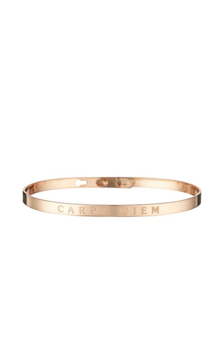 Pulseira rígida Carpe diem Dourado-rosa