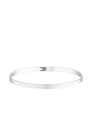 Pulseira Rien n'est impossible Prateado