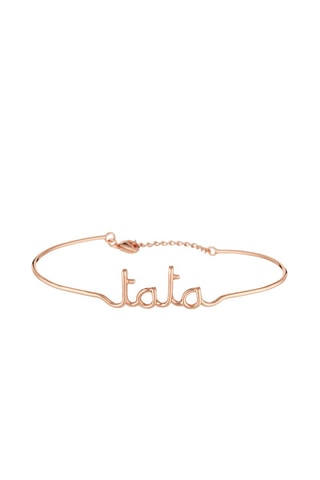 Pulseira Tata Dourado-rosa