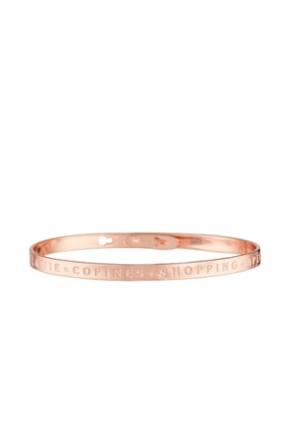 Pulseira rígida Dourado-rosa
