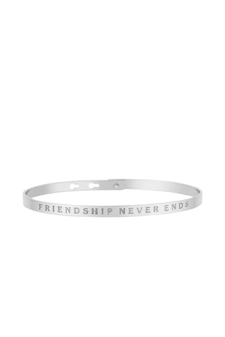 Pulseira Friendship never ends   Prateado