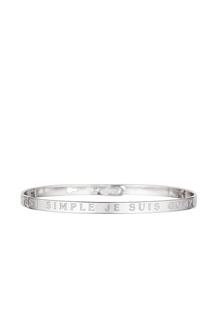 Pulseira C'est simple je suis compliquée - Prateado