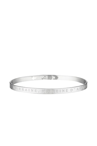 Pulseira Marraine, ma reine d'amour- Prateado