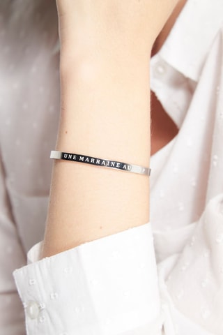 Pulseira Une marraine au top Prateado