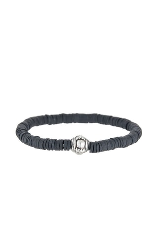 Pulseira Smoky Preto e prateado
