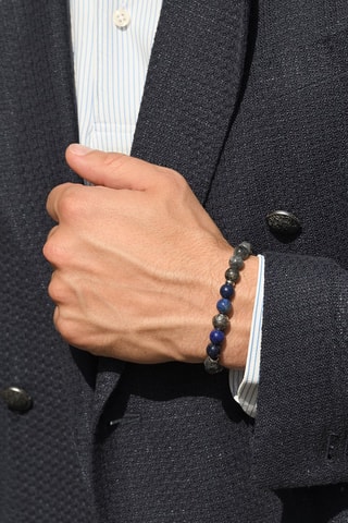 Pulseira Lápis-lazúli e labradoritas