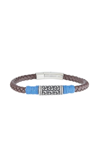 Pulseira Blue Rope Couro