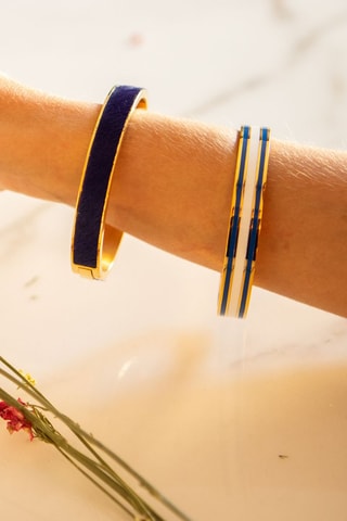 Pulseira Herse Azul e dourado  