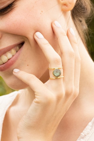Anel Nicole Labradorite