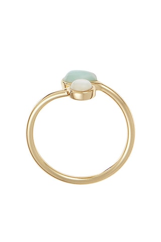 Anel Mina Amazonite e madrepérola