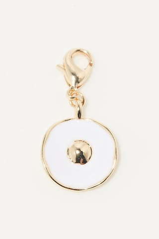 Pendente Esther Branco e dourado