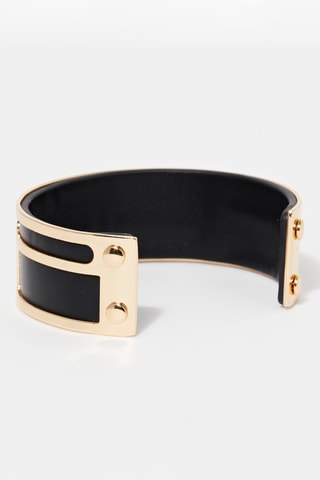 Pulseira aberta Nemesis Preto    
