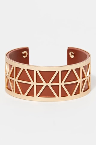 Pulseira aberta Calista Castanho    