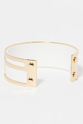 Pulseira aberta Nemesis Branco    