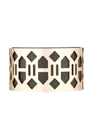 Pulseira aberta Acheron Dourado e verde-escuro 