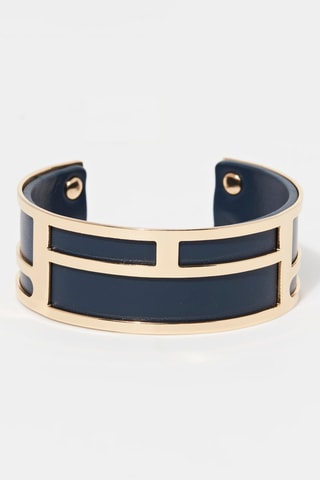 Pulseira aberta Nemesis Azul-escuro   