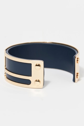 Pulseira aberta Nemesis Azul-escuro   