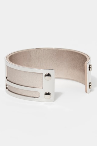 Pulseira aberta Nemesis Cinzento    