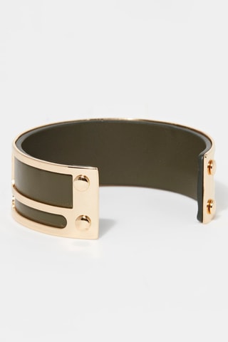 Pulseira aberta Nemesis Verde    