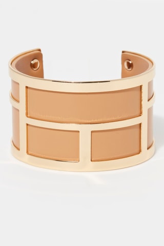 Pulseira aberta Ceos Bege    