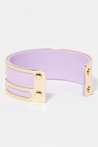 Pulseira aberta Nemesis Violeta    