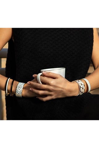 Pulseira aberta Loxo  Branco   