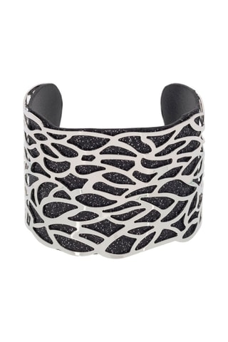 Pulseira aberta Jynx Prateado e preto  