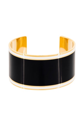 Pulseira aberta Ceto Dourado e preto  