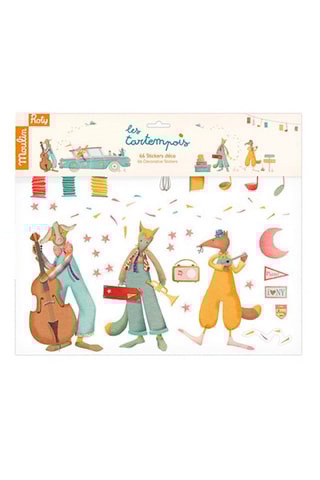 Stickers déco voiture Les Tartempois  -  Dès 3 ans - 40 x 34 cm