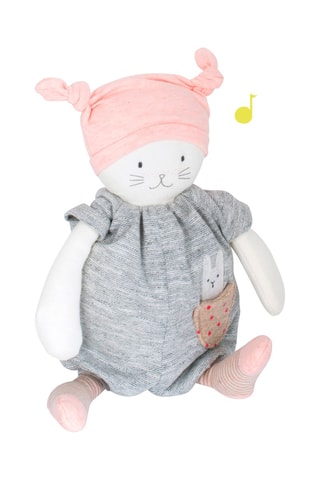 Chat musical Moon Les Petits dodos -  Dès la naissance - 28 cm