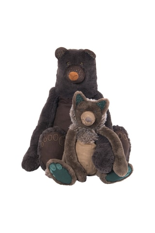 Peluche ours géant Mimosa Rendez-vous chemin du loup - Dès 10 mois