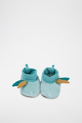 Chaussons en velours Le Voyage d'Olga - Ciel