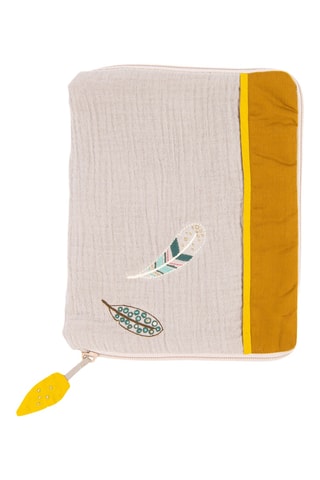 Pochette de protection pour carnet de santé Le Voyage d'Olga - Ecru - Dès 3 mois