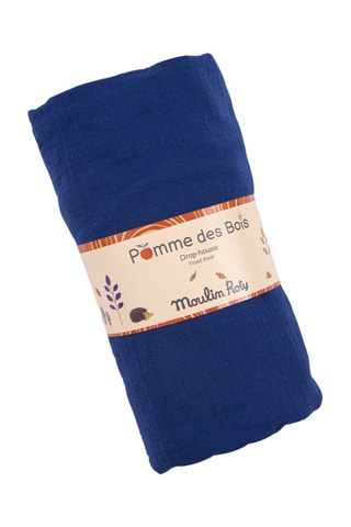 Drap-housse Pomme Des Bois - Bleu roi - 70 x 140 cm