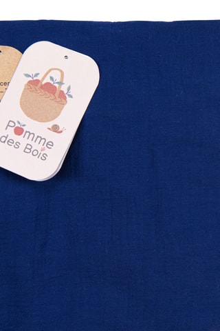 Drap-housse Pomme Des Bois - Bleu roi - 70 x 140 cm