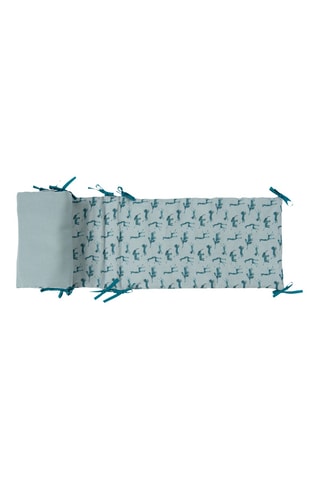 Tour de lit Sous mon baobab - Bleu canard - 180 x 33 cm