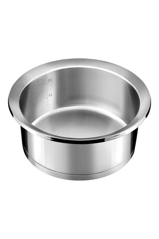 2 casseroles en acier inoxydable et 1 manche amovible Ycône - 16 et 20 cm