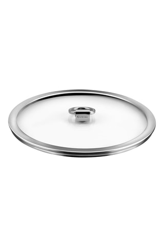 Couvercle en verre trempé et acier inoxydable Ycône - 24 cm