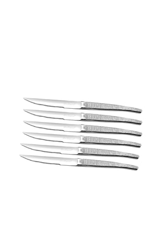 6 couteaux à steak en acier inoxydable Jet Styl