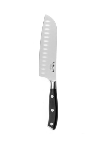 Couteau Santoku en acier molybdène Vulcano - 18 cm